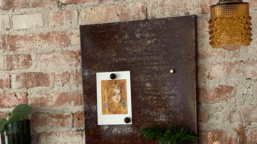 NAGA by Turbel – Rusted metal magnetic board