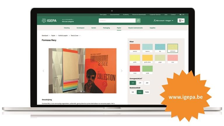 Igepa Lance son nouveau site web et boutique en ligne !