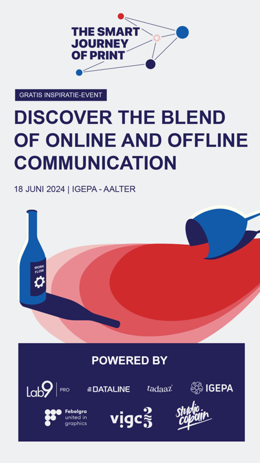 Igepa Belux en Lab9 Pro bundelen hun krachten voor 'The Smart Journey of Print', een gratis inspiratie-event op 18 juni 2024