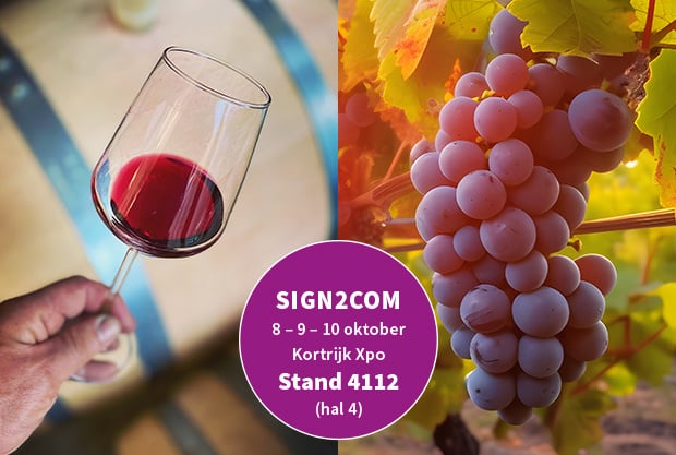 Visitez Igepa à Sign2Com et gagnez une dégustation de vin avec dîner