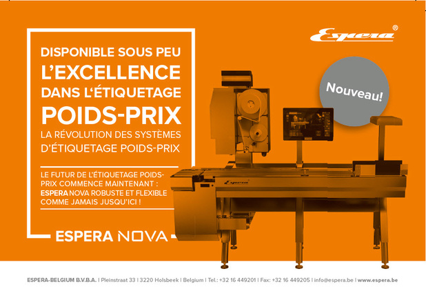 ESPERA présente sa nouvelle machine NOVA, l'avenir du pesage-étiquetage !