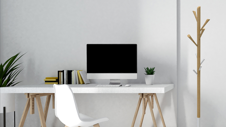 Portemanteau TREE bois & blanc