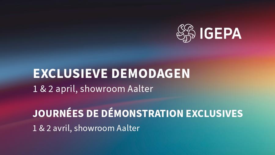 Journées de démonstration chez Igepa – 1 & 2 avril