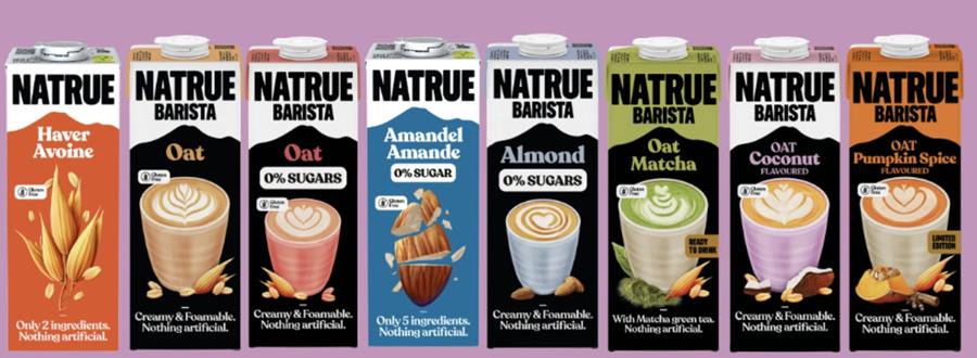NATRUE lanceert plantaardige dranken bij Delhaize