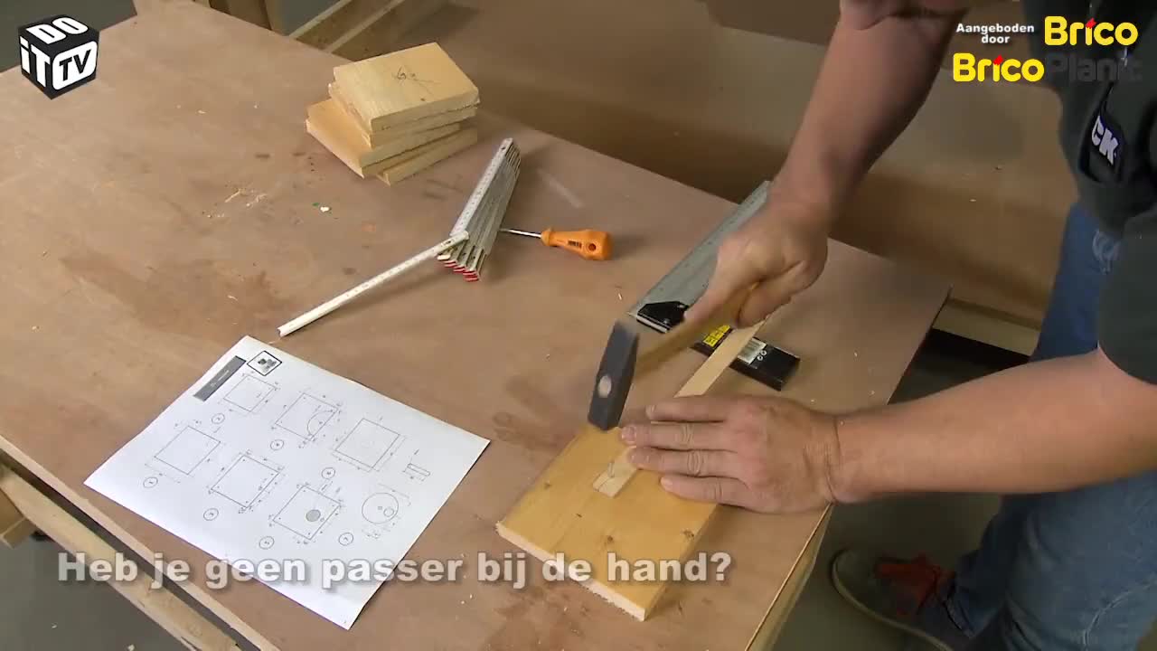 Een cirkel krassen